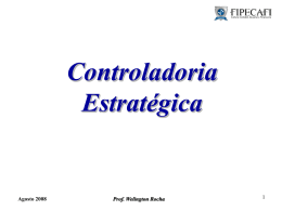Prof. Welington Rocha Controladoria Estrat&eacute;gica