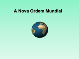 A Nova Ordem Mundial I