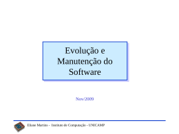 evolucao_manut_reeng - Instituto de Computa&ccedil;&atilde;o