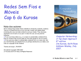 Elementos de uma rede sem fios - Computer Communications and