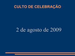 culto de celebracao0208 - Insejec Sobradinho