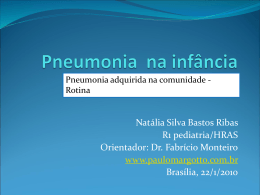 Pneumonia na infância - Paulo Roberto Margotto