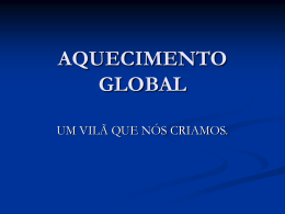 AQUECIMENTO GLOBAL - Grazielli Ribeiro da Silva