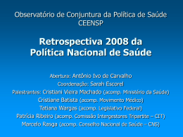Ideologia, Partidos Pol&iacute;ticos e Gasto Social na Am&eacute;rica