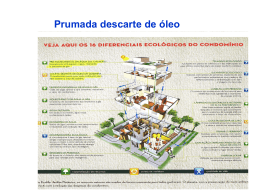 Prumada descarte de &oacute;leo