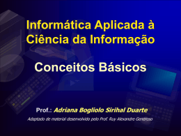 Intro Ci&ecirc;ncia Computa&ccedil;&atilde;o