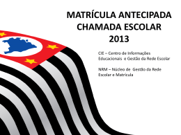 Apresenta&ccedil;&atilde;o - Resolu&ccedil;&atilde;o SE 80 - Diretoria de Ensino