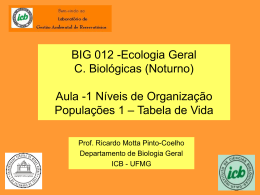 Ecologia de Popula&ccedil;&otilde;es