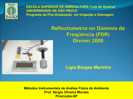 Refletometria no domínio da frequencia (FDR)