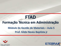 GEST&Atilde;O DE COMPRAS