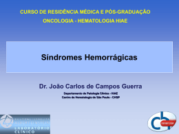 gicas  - CHSP - Centro de hematologia de São Paulo