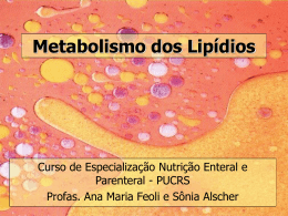 Metabolismo dos lipidios PUCRS 2006