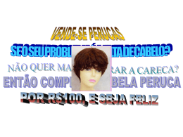VENDE-SE PERUCAS