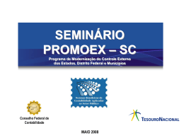 SC_Palestra para PROMOEX - Tribunal de Contas do Munic&iacute;pio de