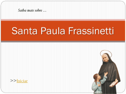 Santa Paula Frassinetti - Col&eacute;gio Santa Dorot&eacute;ia de Porto Alegre
