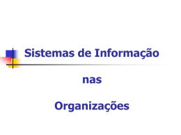 Sistemas de Informações Gerenciais (SIG)