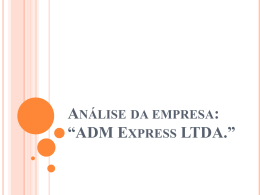Análise da empresa: “ADM Express LTDA.”