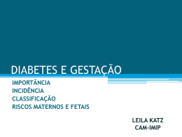 DIABETES E GESTAÇÃO - Paulo Roberto Margotto