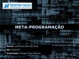 Apresenta&ccedil;&atilde;o - META