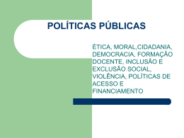 POLÍTICAS PÚBLICAS - Universidade Castelo Branco