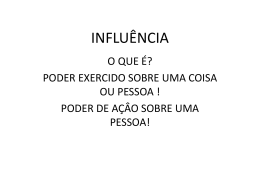 INFLU&Ecirc;NCIA