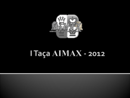 I Taça AIMAX - 2012