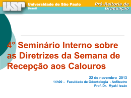 Pró-Reitoria de Graduação - Universidade de São Paulo