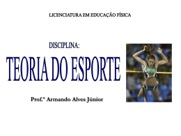Prof.º Armando Alves Júnior LICENCIATURA EM