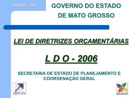 Apresentação LDO 2006