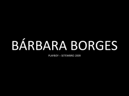 BÁRBARA BORGES PLAYBOY