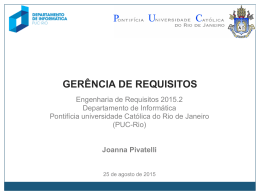 ger&ecirc;ncia de requisitos