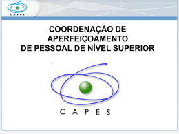 GRUPO 1: (Cont.) A&ccedil;&otilde;es e Metas da CAPES para 2007-2010