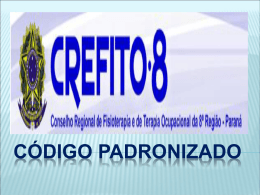 CREFITO-8 Apresentação