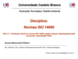 Introdu&ccedil;&atilde;o fam&iacute;lia de normas ISO 14000