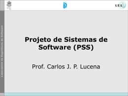 Projeto de Sistemas de Software (PSS) - (LES) da PUC-Rio