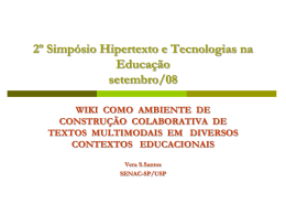 apresentação 2º simpósio Hipertexto e tecnologias na