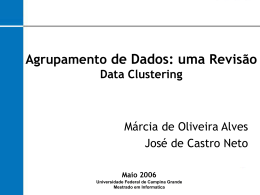 DataClustering - Universidade Federal de Campina Grande