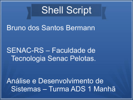 Shell Script Bruno dos Santos Bermann SENAC