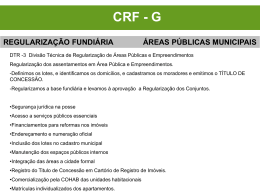 crf - g regularização fundiária áreas públicas