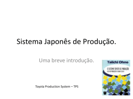 Sistema Japonês de Produção 1
