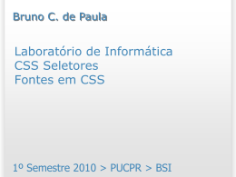 Fontes em CSS - Bruno Campagnolo de Paula