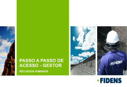 Gestor Obras - Intranet FIDENS
