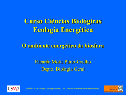 Curso Ciências Biológicas Eologia Energétia