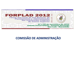 Comissão de administração - Unifal-MG