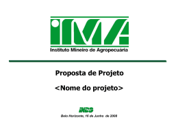 Modelo Proposta de Projeto