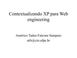 Contextualizando XP para Web engineering