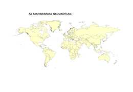 1.3 - Acetato comp&oacute;sito das coordenadas geogr&aacute;ficas
