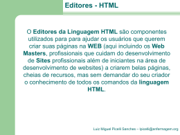Editores da Linguagem HTML