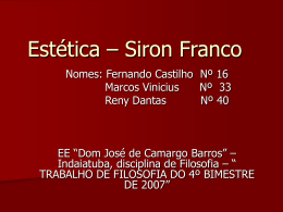 Estética – Siron Franco