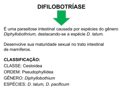 difilobotríase - Universidade Castelo Branco